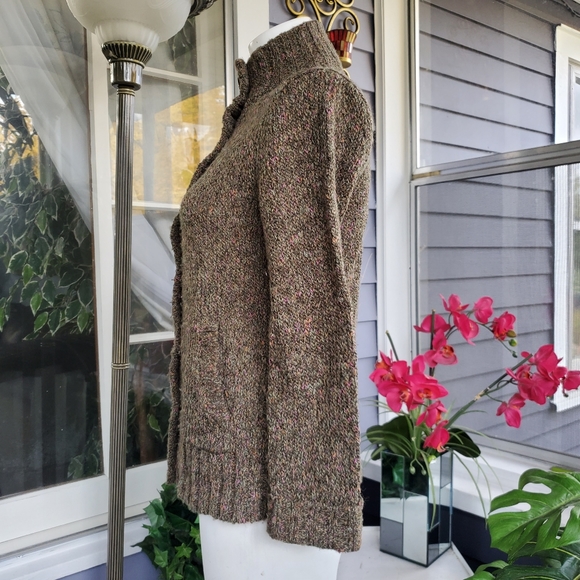 Charterclub Acrylic Wool Blend Sweater Cardigan Size Small - Picture 3 of 8